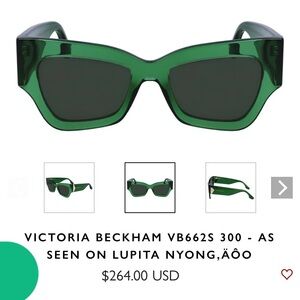 Victoria Beckham Green Sunglasses VB662S